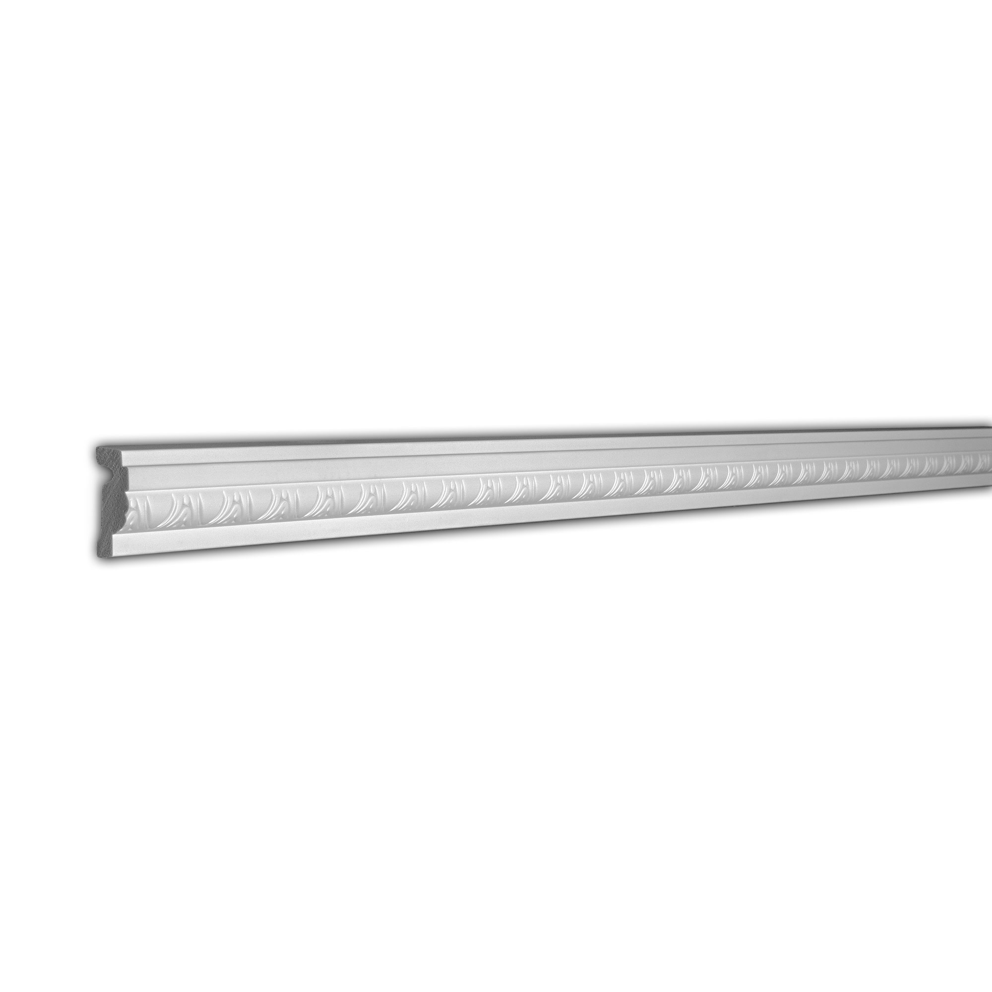 RPS-3319 H: 2" x Proj: 5/8" x L: 8' x Design Repeat: 1-3/4" Primed White Polymer Panel Moulding (7 Pack/54+Feet) - image 1 of 5