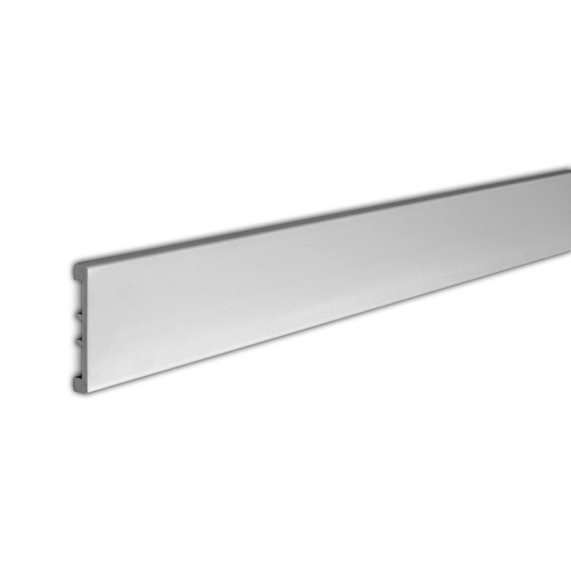Primed White 4'' High Polystyrene Baseboard Moulding Set