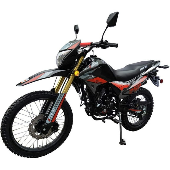RPS DLX Hawk 250 EFI Enduro Dirt Bike-Red
