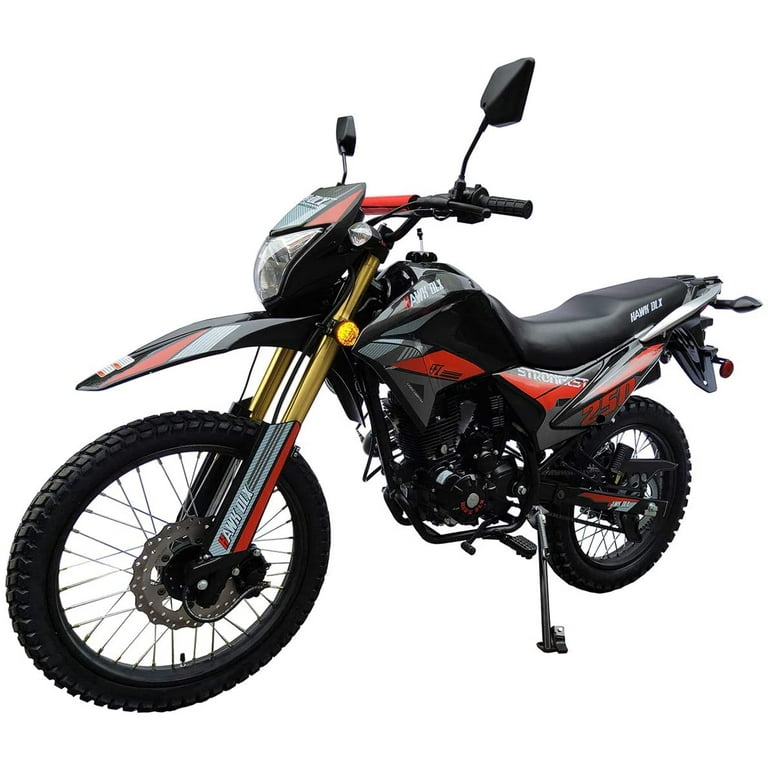 Hawk DLX 250 EFI Endure DB Bike Hawk Deluxe Street Bike Red Green Blue