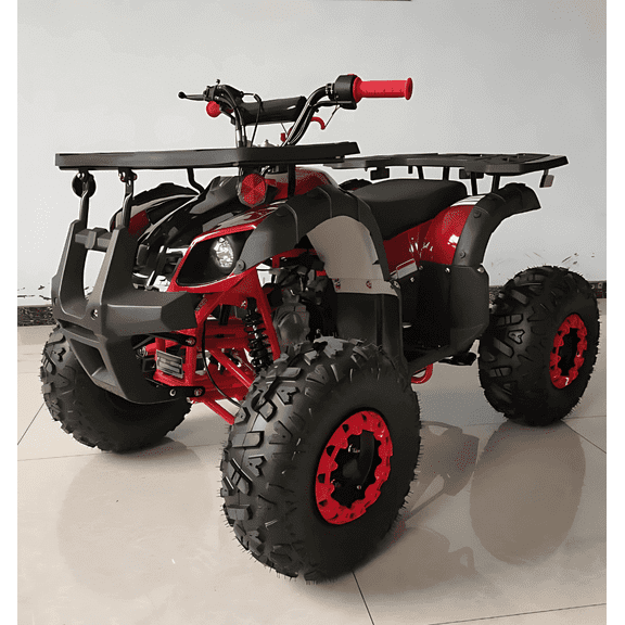 RPS Mini Desert 125CRT ATV, 125cc, Automatic with Reverse, Disc Brakes, 8-Inch Wheels, Front & Rear Racks, Electric Start (Red)