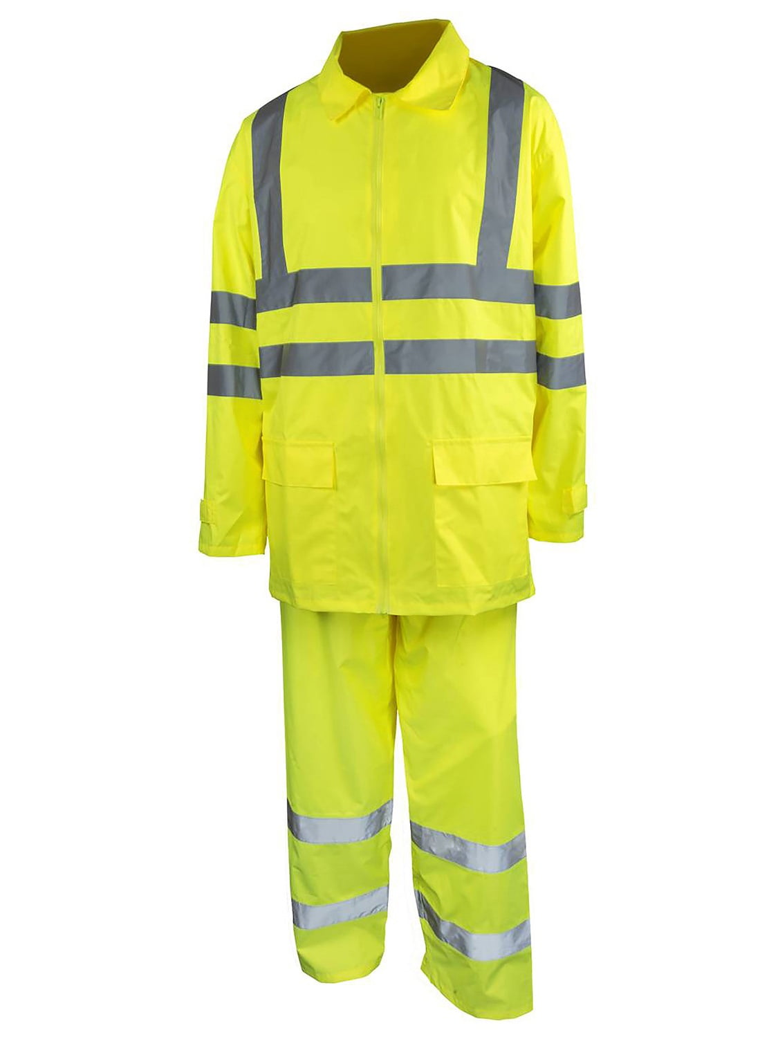 RPS Outdoors Hi-Viz Rainwear Suit Jacket / Pants - Yellow - 2XL