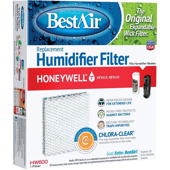 RPS Products Anti-Microbial Wick Filter HW600-PDQ-3 - Extended Life - 3 Pack