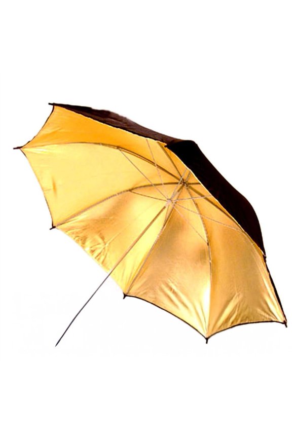 36" Studio Umbrella - Black/Gold