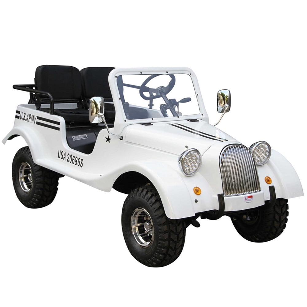 RPS TK150JP-8 2 Seater 150 cc Gasoline Classic Willy - White