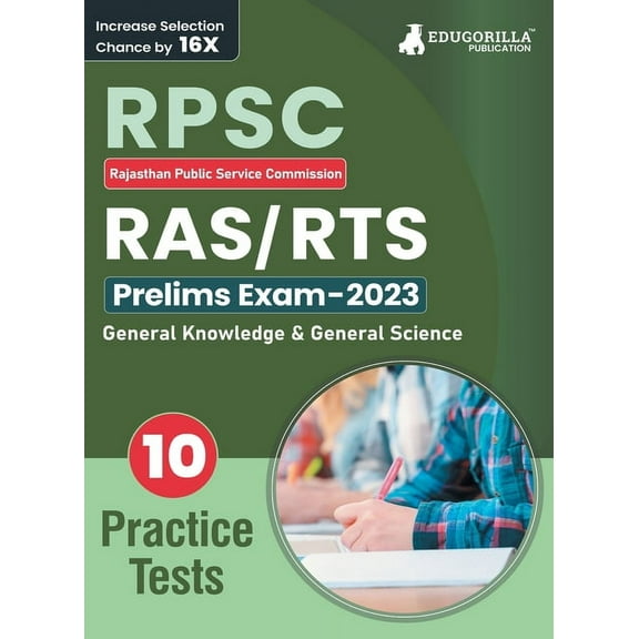 RPSC RAS/RTS - Prelims Exam Prep Book (English Edition) 2023 Rajasthan Public Service Commission 10 Full Practice Tests with Free Access To Online Tests (Paperback)