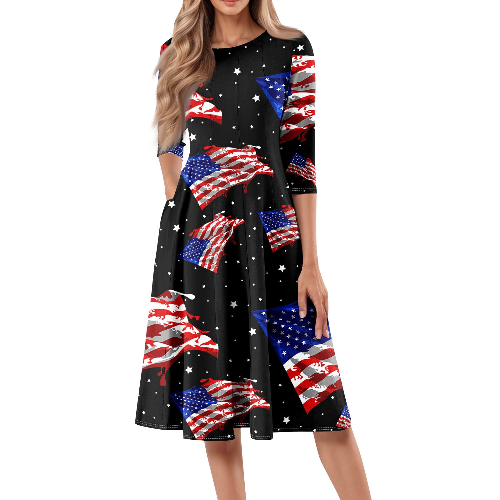 women's evening dresses with sleeves Black Long Sleeve Formal Dress tapered Size:US Size 24W Crown & Ivy™ Women's