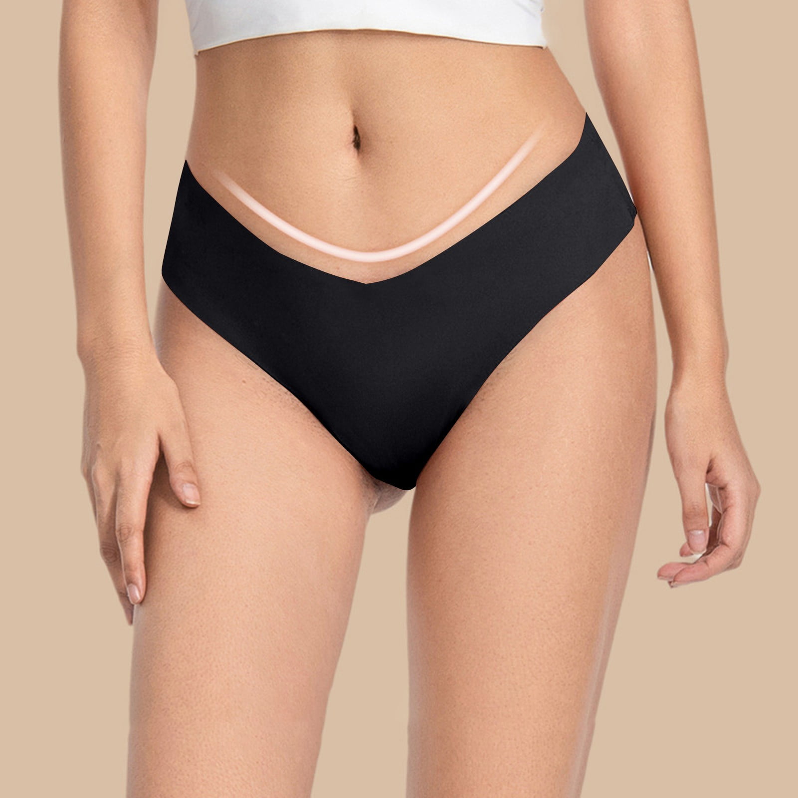 RPVATI GString Thongs for Women No Show Seamless Underwear Breathable