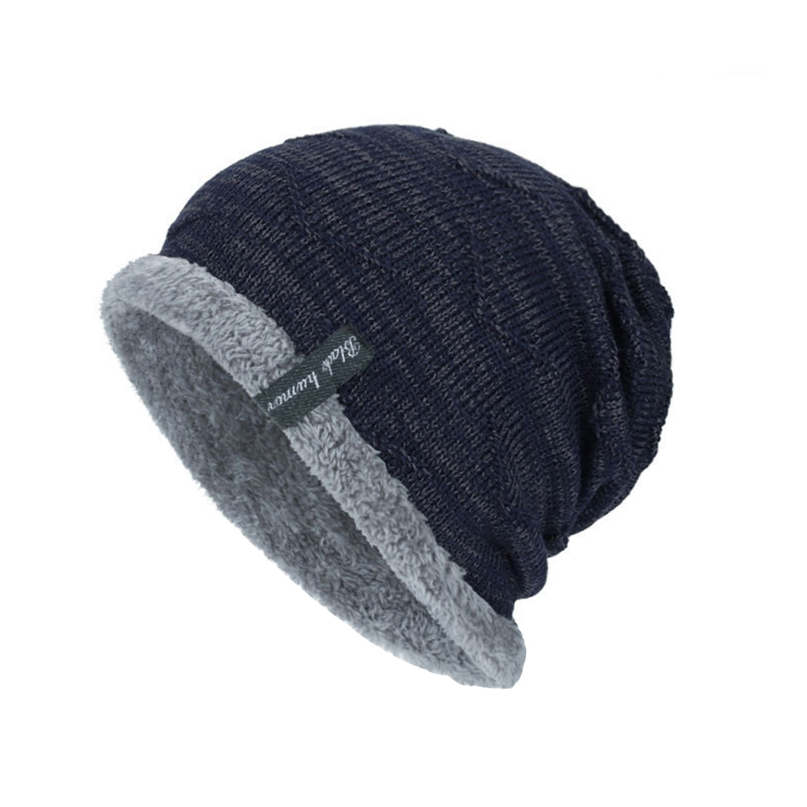 RPVATI Men's Ski Hat Fleece Lined Knitted Beanie Hat for Men