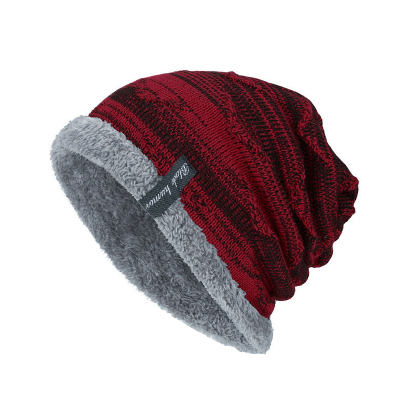 RPVATI Men's Ski Hat Fleece Lined Knitted Beanie Hat for Men