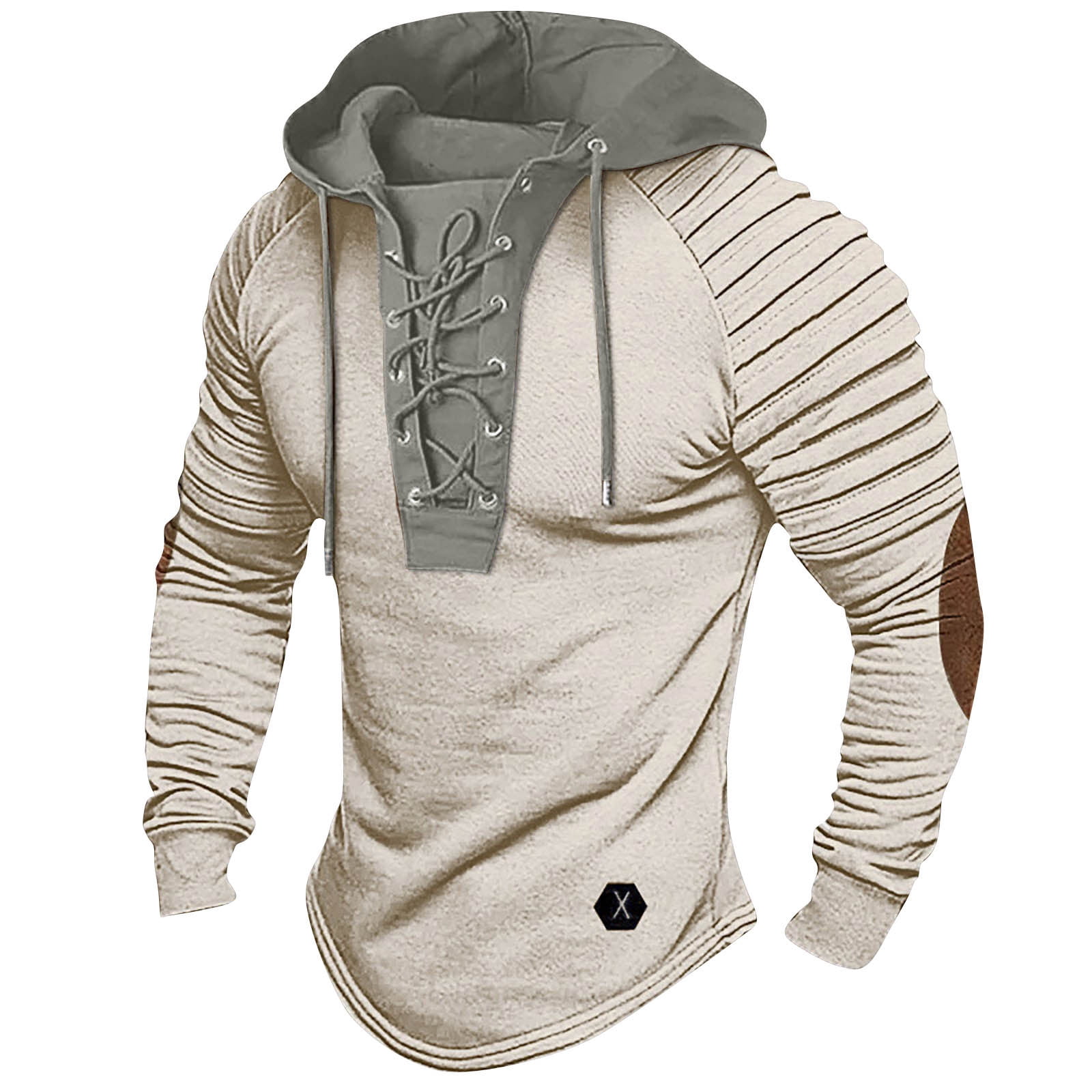 Lace Up Long Sleeve Hoodie
