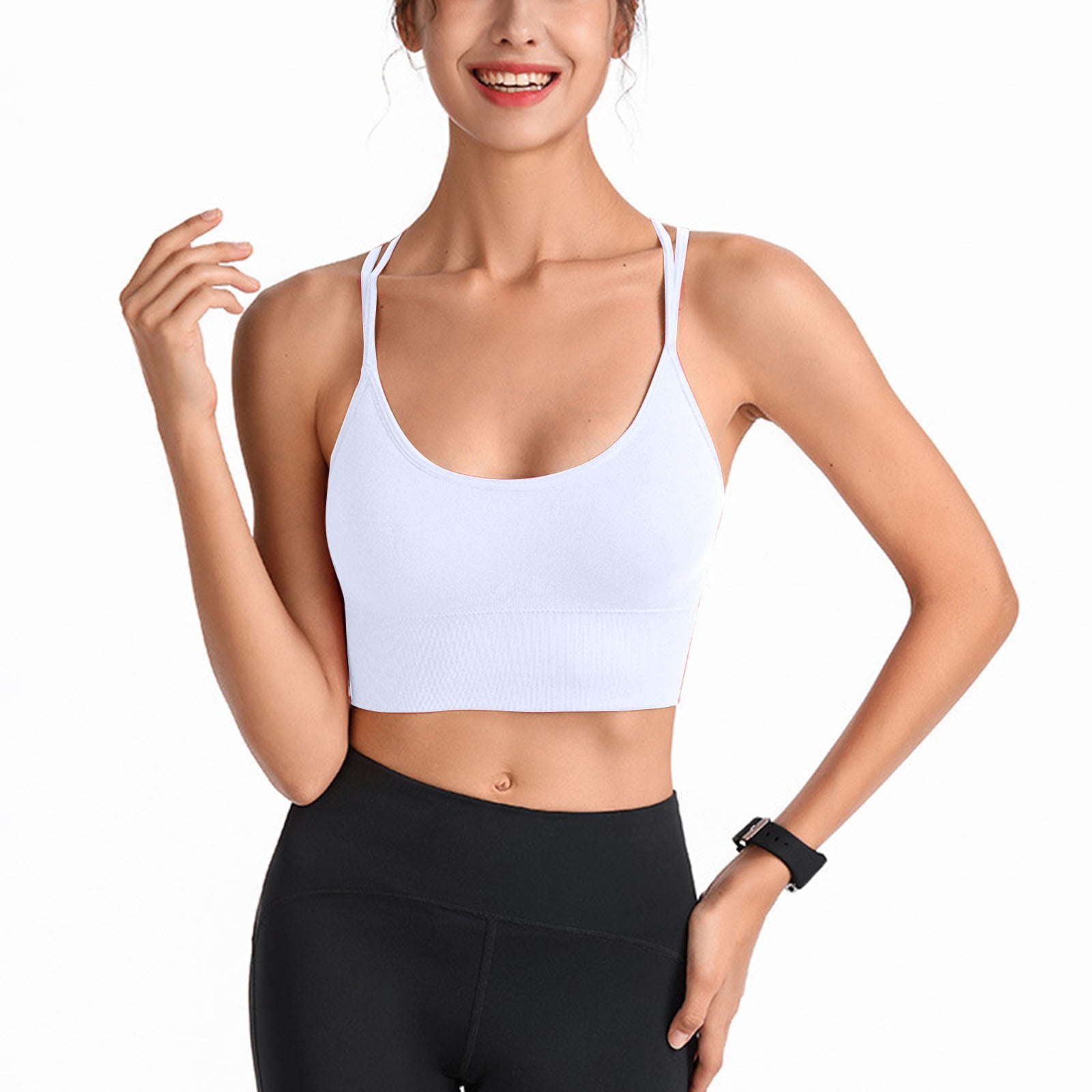 Women's 2-Piece Workout Set - Criss Cross Back Sports Bra & High Waist Butt Lifting Shorts | Yoga Gym Outfit