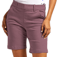thumbnail image 1 of RPVATI Women's Khaki Bermuda Shorts With Pockets 2025 Trendy High Waisted Stretchy Knee Length Shorts Funny Summer Athletic Lounge Chino Shorts with Pockets Pink M, 1 of 5