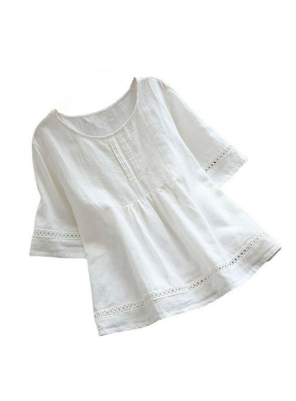 Elbow Length Sleeve Tops