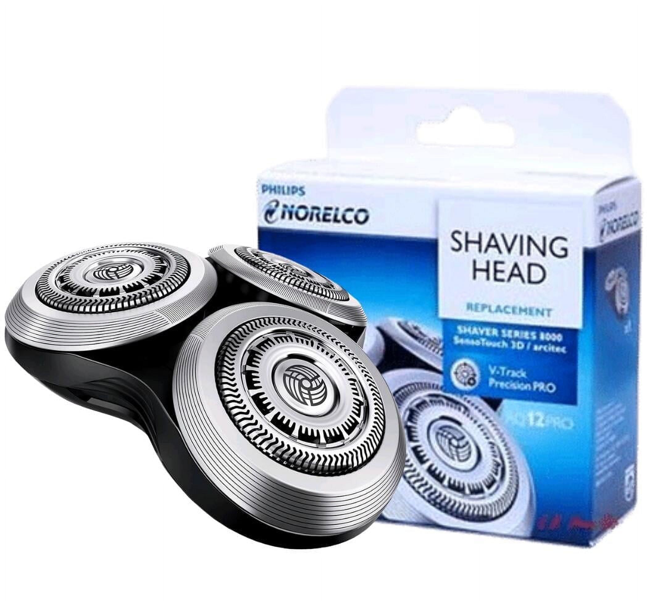 RQ12 PRO Electric shaver Replacement Head, Compatible with Philips Norelco series 8000 (SensoTouch 3D) Arcitec, 12xx model V-Track Precision.