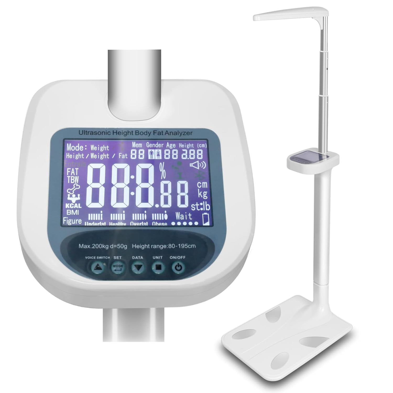 RQR Physician Medical Scale - 440lbs Professional Digital Physician ...