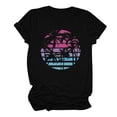 thumbnail image 1 of RQYYD Beach Shirts for Women Hawaiian Graphic Short Sleeve Crewneck Tees Pullover Sunshine Summer Vacation Vintage Tshirt Tops, 1 of 3