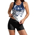 thumbnail image 1 of RQYYD Blouson Women's Tankini Swimsuits Tummy Control Modest Two Piece with Sporty Bathing Suits, 1 of 7