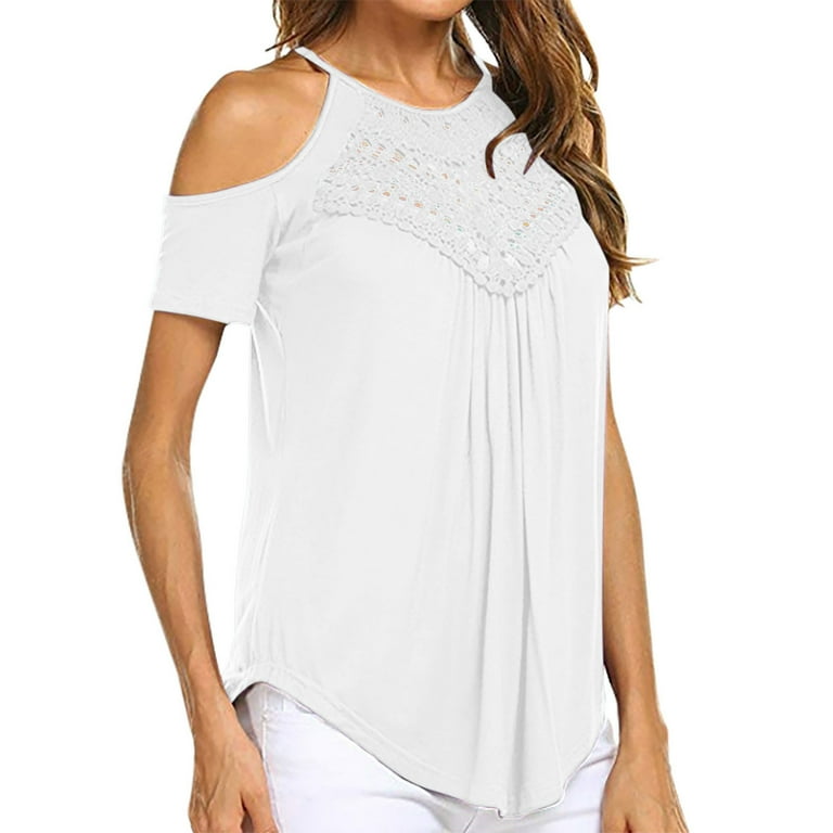 Ladies open shoulder tops 2025