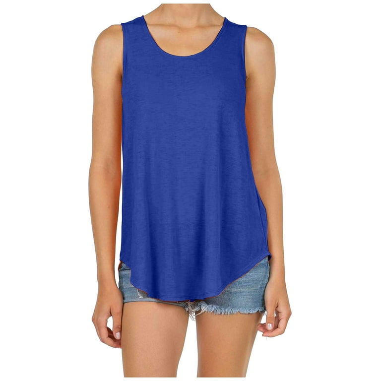 100% Cotton Loose Tank Tops Summer Style Women Loose Casual Solid Tank  Female Basic Sleeveless