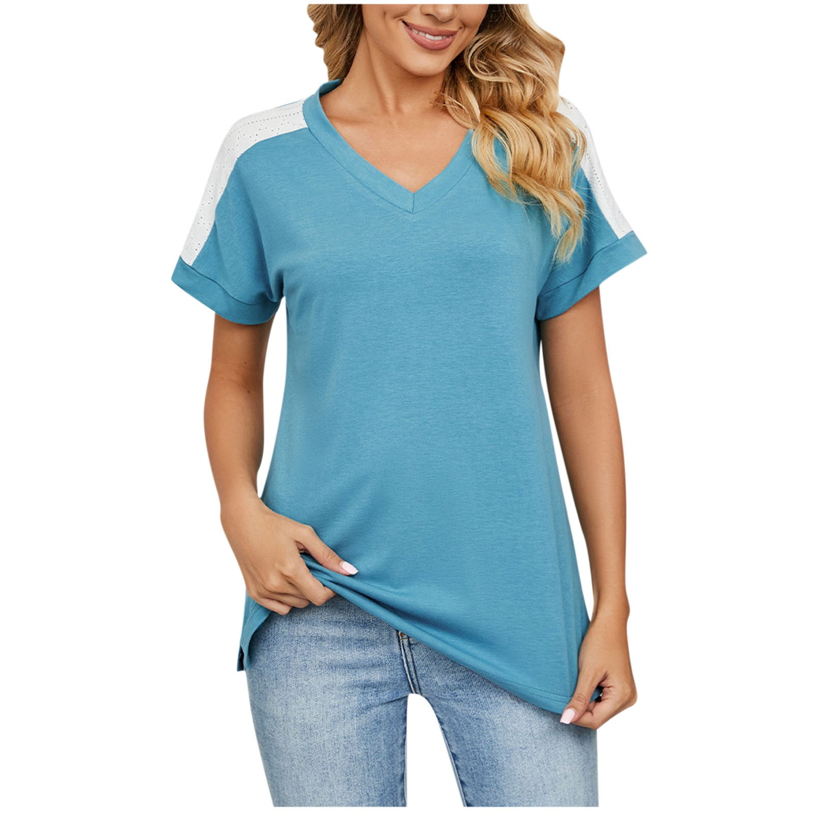 dressy v neck t shirts