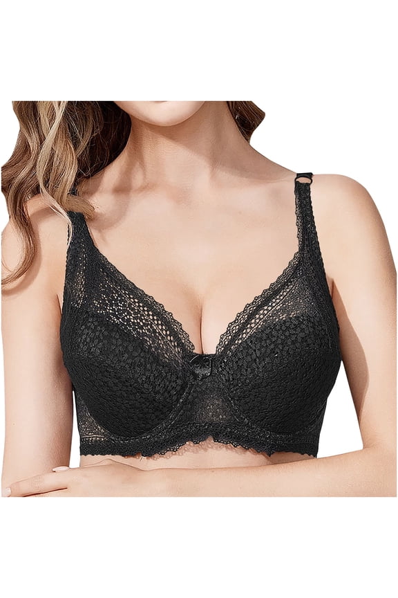 Fashion Comfortable Woman's V Neck Soft Beauty Back Strap Wrap Plus Size Bra