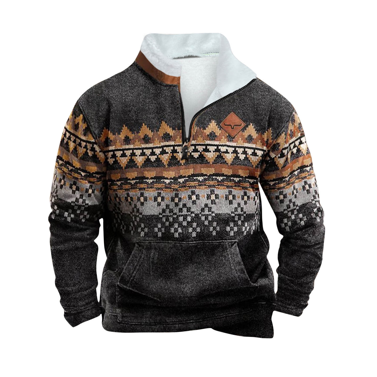 Mens tribal fleece pullover hotsell