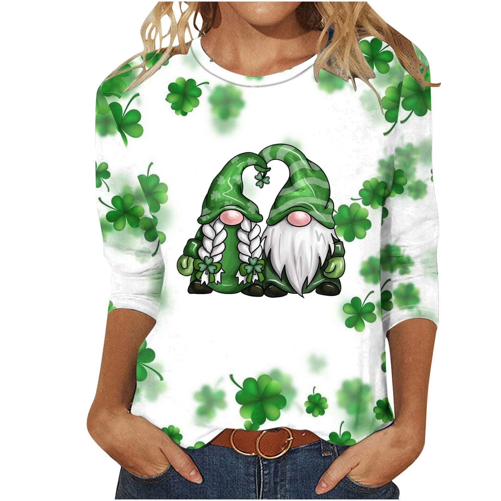 womens st patricks day blouse