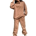 thumbnail image 1 of RQYYD Joggers Sets for Womens 2 Pieces Women Hoodies Sweatsuit Long Sleeve Hooded Matching Joggers Sweatpants 2 Piece Tracksuit Sets Sweat Suits for Women, 1 of 5