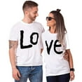 thumbnail image 1 of RQYYD Matching Shirts for Couples Love Valentine's Day T-Shirt for Him and Her Personalized Matching Couples Short Sleeve Tops, 1 of 4