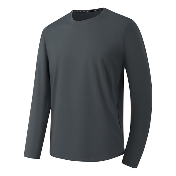 RQYYD Men's UV Sun Protection UPF 50+ Shirts Long Sleeve Rash Guard Workout Quick Dry Shirt for Hiking Fishing Swimming