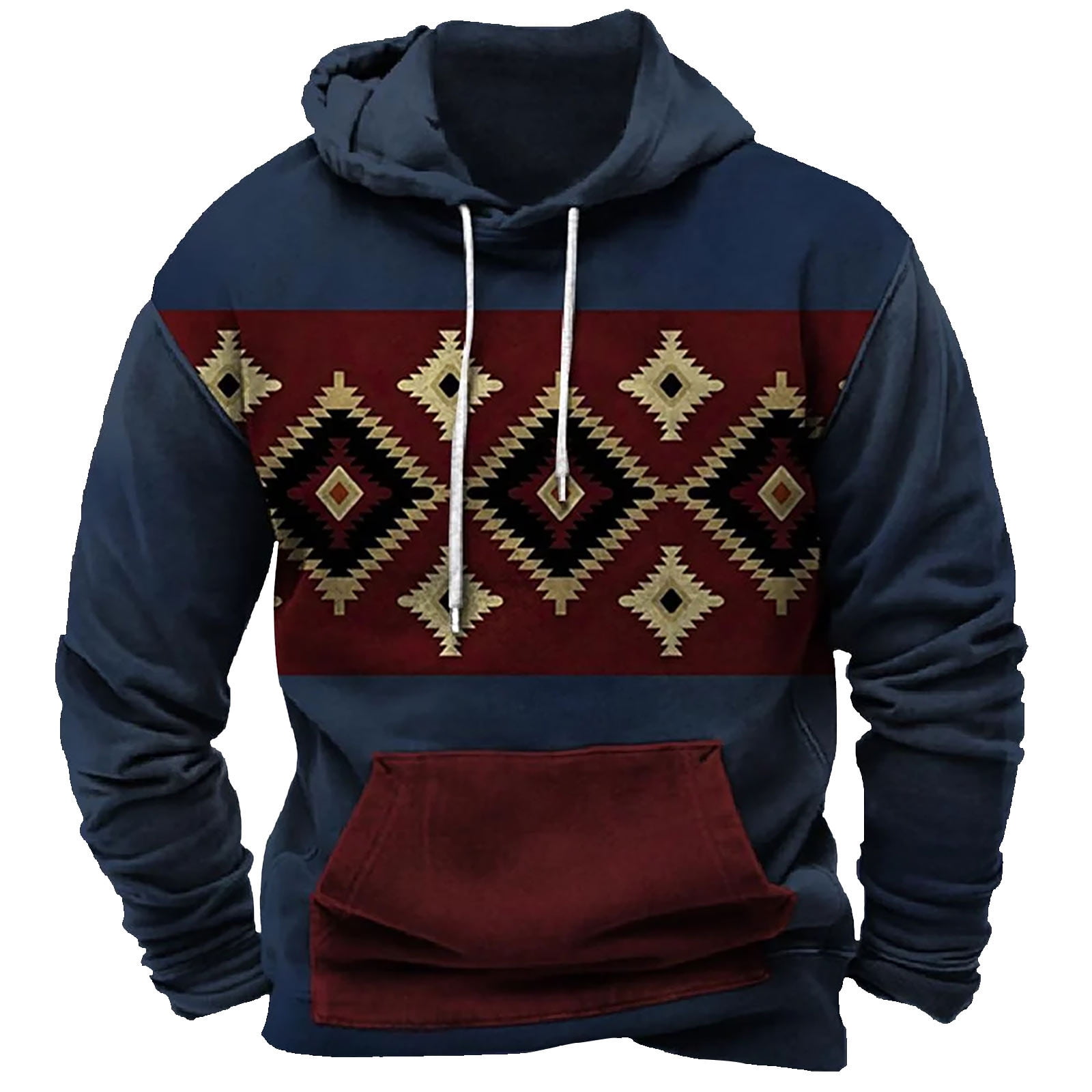 RQYYD Mens Graphic Hoodies Fashion Long Sleeve Hooded Sweatshirts