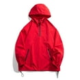 thumbnail image 1 of RQYYD Mens Pullover Rain Jacket with Hood Lightweight Waterproof Windbreaker Active Performance Soft Shell Jacket 2024, 1 of 5