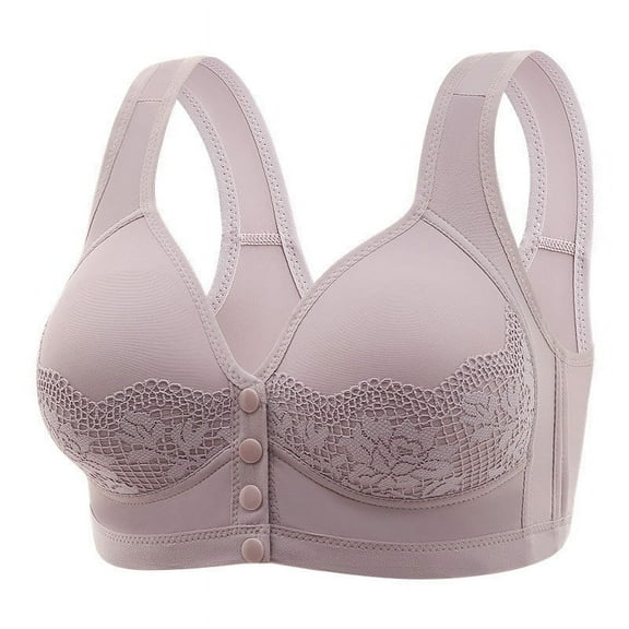 RQYYD Moona Bra for Senior, Moona Bra - Front Closure Breathable Bra for Seniors, 2024 New Lace Wirefree Bras