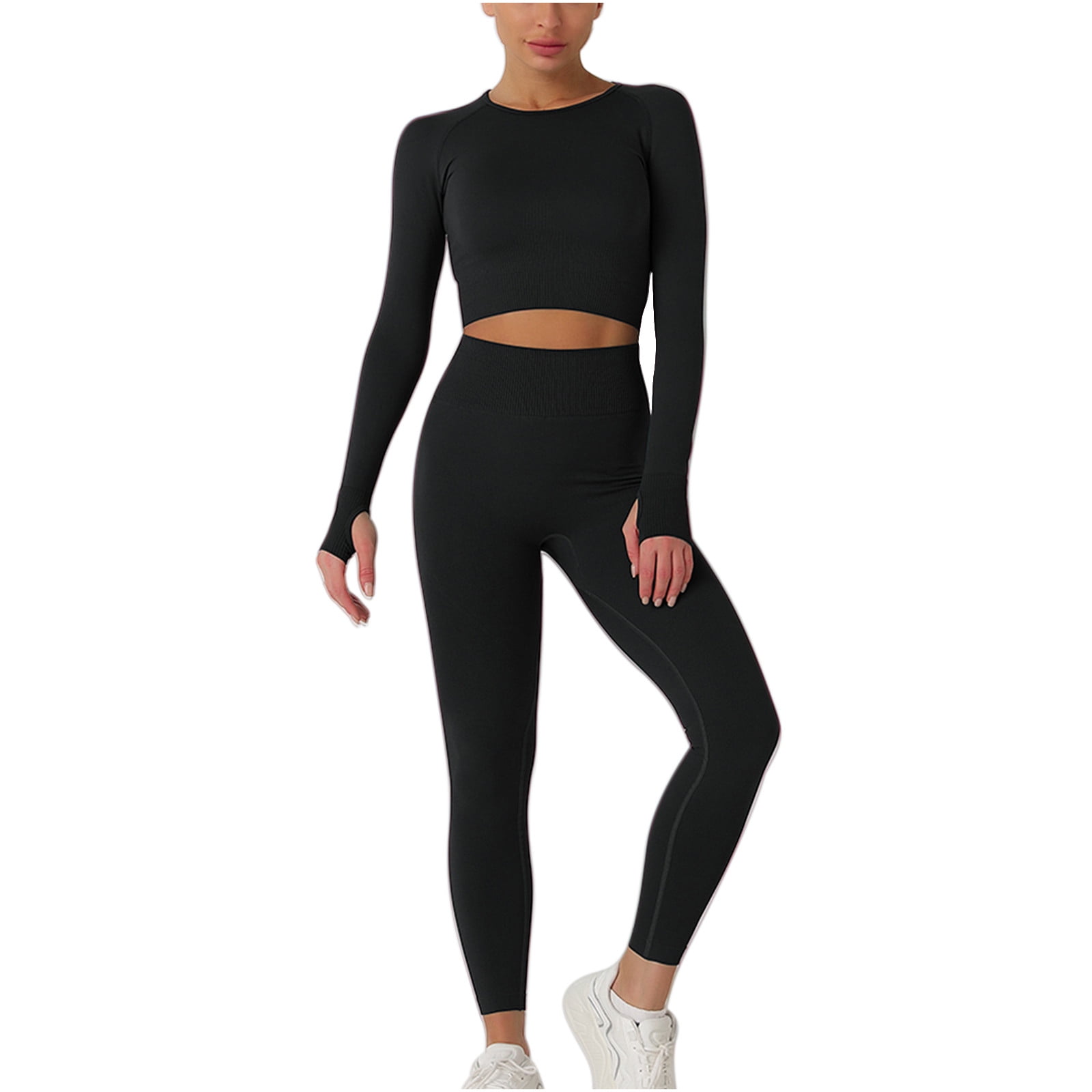 RQYYD On Clearance Workout Sets for Women High Waist