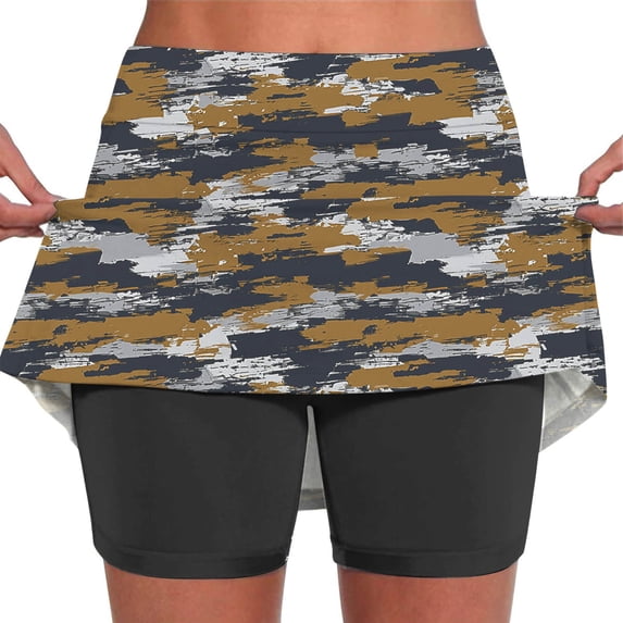 RQYYD Pleated Tennis Skirt Skorts for Women Dressy Casual Crossover High Waisted Skorts Tummy Control Athletic Golf Skirts