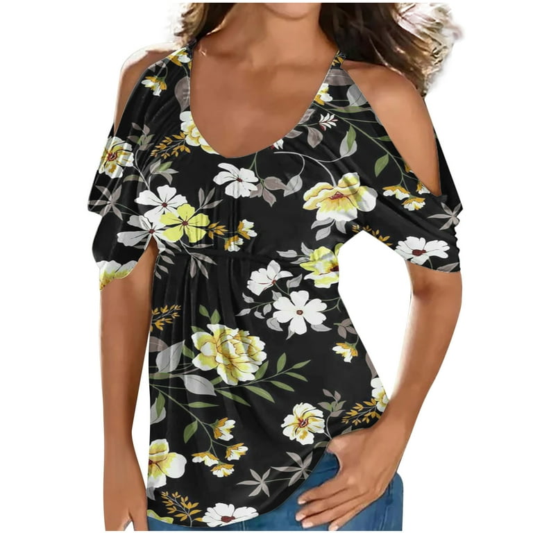 Floral dress clearance tops