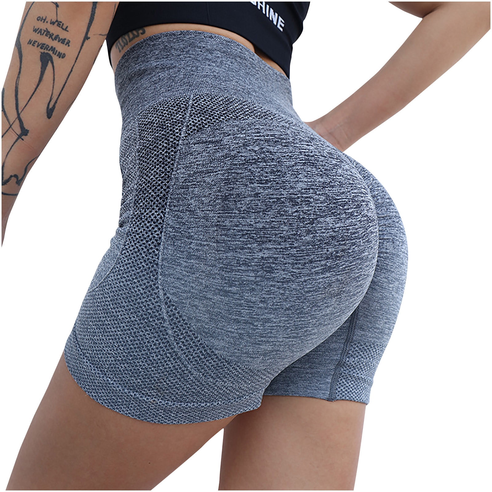 RQYYD Reduced Women Seamless Booty Shorts Butt Lifting High Waisted Workout  Shorts Summer Active Gym Yoga Shorts(Red,XL)