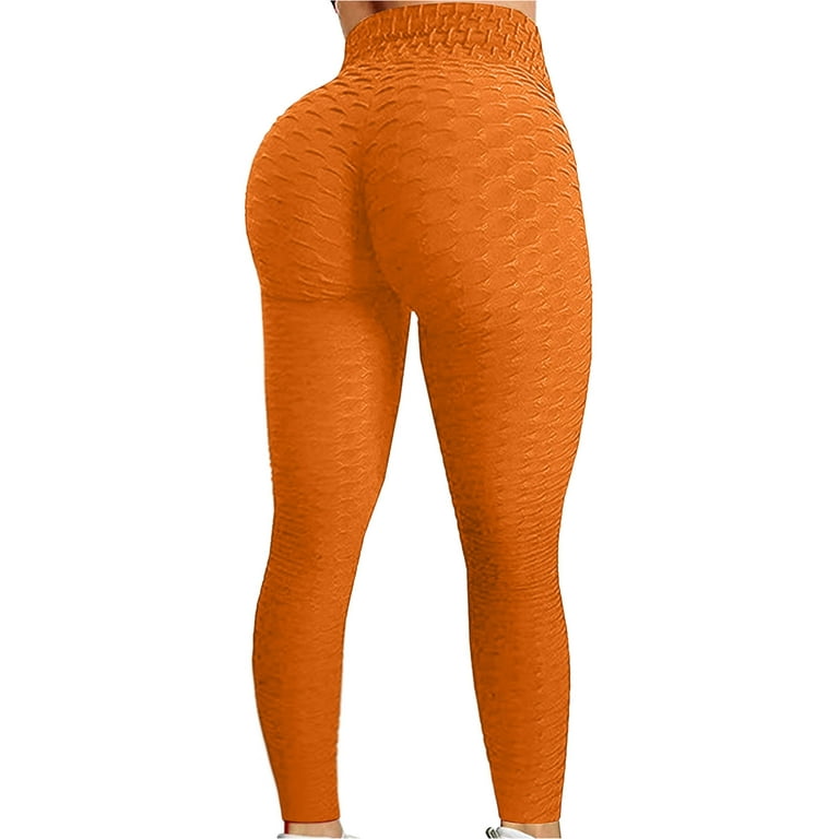 RQYYD Reduced Women High Waisted Ruched Butt Lifting Leggings