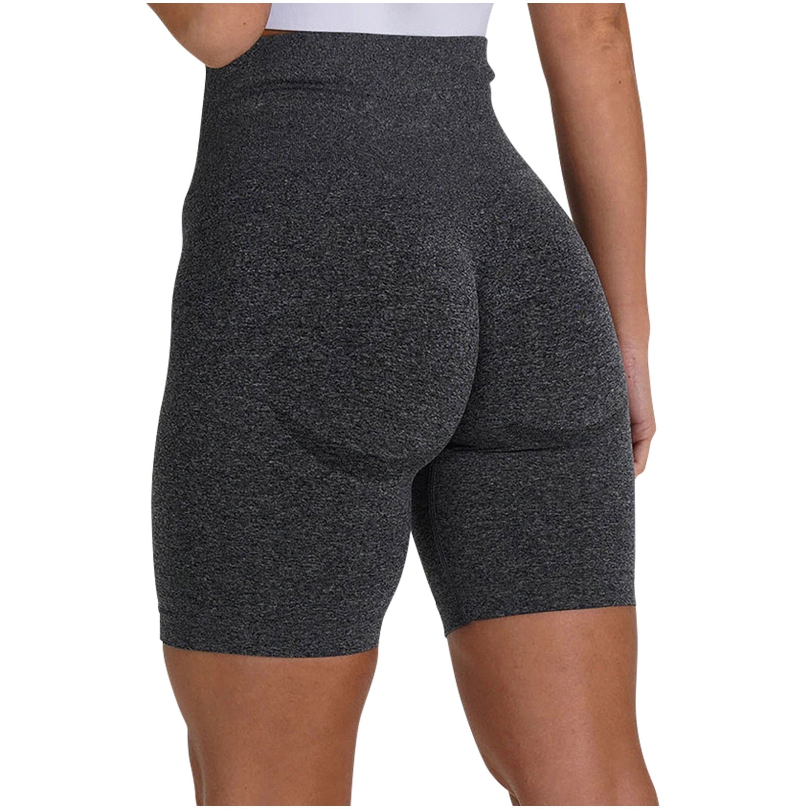 RUUHEE Women Seamless Scrunch Butt Contour Yoga Short 5 High Waist Booty  Workout Biker Shorts, Brown, Medium : : Clothing, Shoes &  Accessories