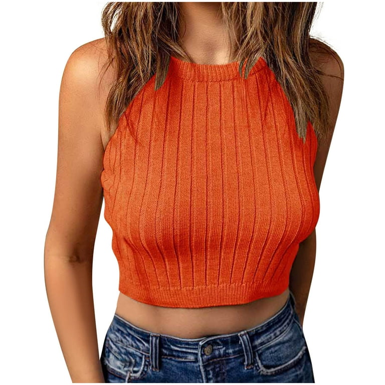 Women Fashion Sleeveless O Neck Workout Tops Stripe Casual Athletic Casual  Vest High Neck Top Women, Red, X-Large : : Clothing, Shoes &  Accessories