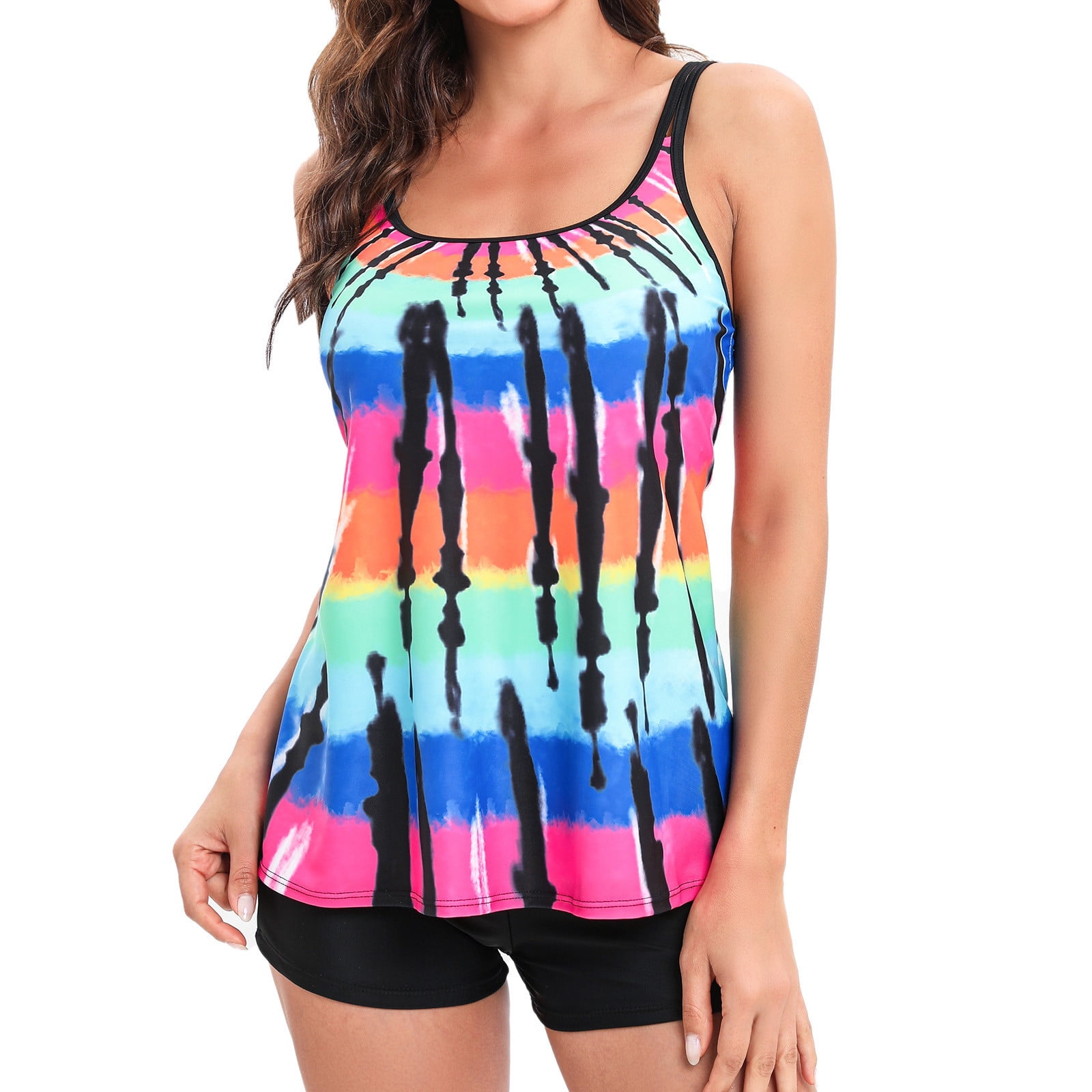 Rqyyd Reduced Women's Tie Dye Bathing Suits