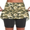 RQYYD Skirt Shorts for Women Workout Camo Printed High Waisted Mid