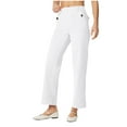 thumbnail image 1 of RQYYD Stretch Twill Cropped Wide Leg Pant Women High Waisted Tummy Control Crop Jeans Casual Loose Straight Leg Chino Pants, 1 of 6