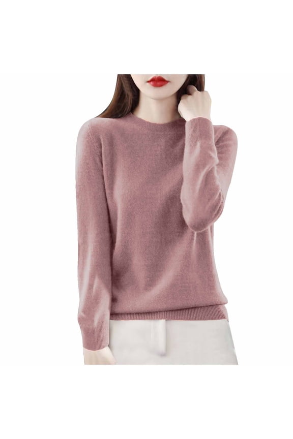 Sweaters for Women Comfort Pullover Fall Winter Casual Crewneck Sweater Dressy Long Sleeve Trendy Jumper