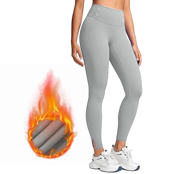 RQYYD Thermal Fleece Lined Leggings Women Winter Warm Workout Hiking Pants High Waisted Yoga Tights Full Length Cold Weather