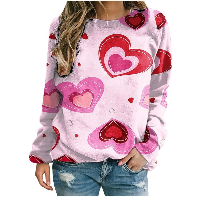  Rvidbe Valentine's Day Sweatshirts for Women Love