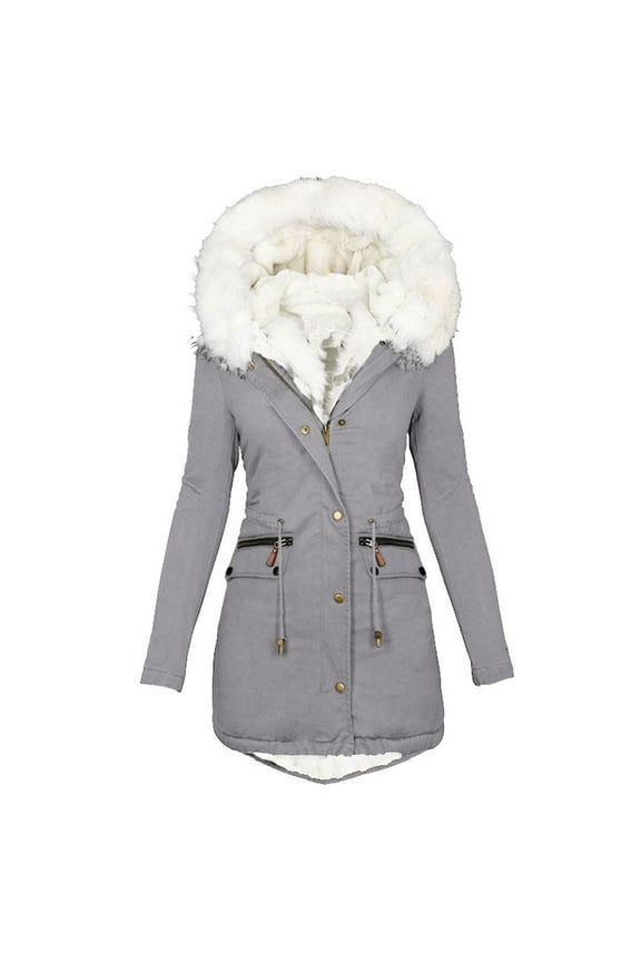 Winter Coats for Women, Women's Winter Warm Jackets Lined Thick Overcoat Hooded Puffer Down Jacket Zipper Parka Coat