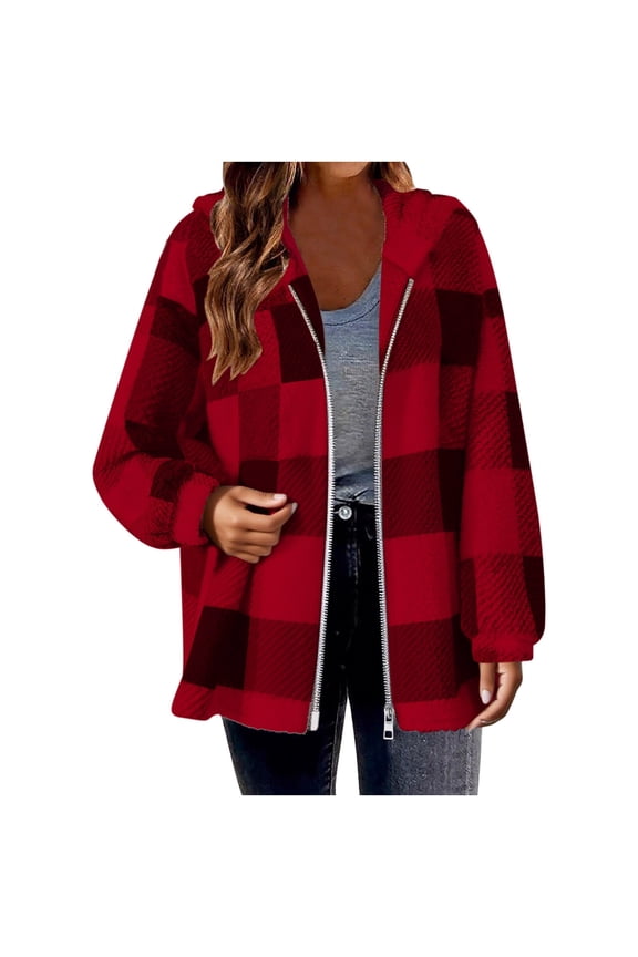 Winter Jackets for Women Trendy Fuzzy Sherpa Fleece Shacket Teddy Coats Fashion Warm Fall Winter Cardigan Sweaters