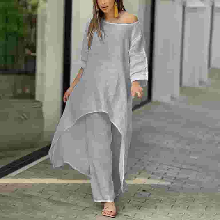 RQYYD Women 2 Piece Casual Outfit Sets Cotton Linen Irregular Long Sleeve Shirt And Loose High Waisted Long Shorts Set with Pockets Dark Gray L - Walmart.com RQYYD Women 2 Piece Casual Outfit Sets Cotton Linen Irregular Long Sleeve Shirt And Loose High Waisted Long Shorts Set with Pockets Dark Gray L - Walmart.com